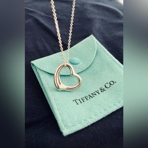 Accepting best offer! Authentic Tiffany&Co Elsa Peretti open heart pendant.